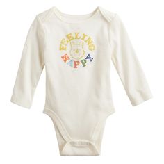 Keep your little one comfortable in this Disney's Winnie The Pooh baby long sleeve lapped shoulder bodysuit by Jumping Beans. © Disney based on the “Winnie the Pooh” works by A.A. Milne and E.H. ShepardKeep your little one comfortable in this Disney's Winnie The Pooh baby long sleeve lapped shoulder bodysuit by Jumping Beans. © Disney based on the “Winnie the Pooh” works by A.A. Milne and E.H. Shepard Click on the BABY PRODUCTS & CLOTHES GUIDE to find everything you need to keep your baby health Clothes Guide, A A Milne, Pooh Baby, Cotton Farming, Jumping Beans, One Piece Outfit, Baby Health, Disney Winnie The Pooh, Baby Long Sleeve