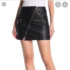 Never Worn Leather Skirt Revolve Urban Outfitters Princess Polly Trendy Mini Skirt With Zipper Closure, Edgy Mini Bottoms With Side Zipper, Edgy Mini Skirt With Zipper Closure For Fall, Casual Black Mini Skirt With Side Zipper, Edgy Bottoms With Side Zipper In Mini Length, Edgy Bottoms With Side Zipper, Mini Length, Black Bottoms With Side Zipper Mini Length, Edgy Mini-length Bottoms With Side Zipper, Black Bottoms With Side Zipper And Mini Length