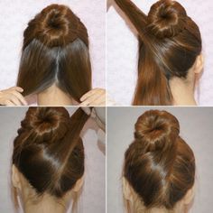 Adorable DIY Criss-Cross Hair Bun Updo  - http://www.stylishboard.com/adorable-diy-criss-cross-hair-bun-updo/ French Twists, Work Hairstyles, Penteado Cabelo Curto, Trendy Hair, Great Hair, Hair Dos, Hair Updos, Diy Hairstyles, Bun Hairstyles