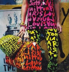 Graffiti Clothing, Stephen Sprouse, Purse Trends, Louie Vuitton, Pop Art Fashion, 2014 Fashion Trends, Bright Outfits, Nylon Magazine, Evolution Of Fashion