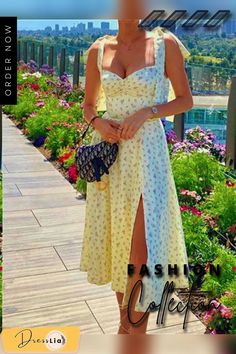 Women's Fashion V-neck Sling Floral Casual Dresses Trendy Sleeveless Maxi Dress For Garden Party, Trendy Summer Sundress For Garden Party, Chic Summer Midi Dress With Sweetheart Neckline, Trendy Summer Dresses With Sweetheart Neckline, Chic Summer Sundress With Sweetheart Neckline, Chic Sundress With Sweetheart Neckline For Summer, Spring Floral Print Suspender Dress For Party, Spring Sleeveless Suspender Dress For Day Out, Sleeveless Suspender Dress For Spring Day Out