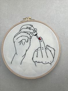 Funny Embroidery Patterns, Embroidery Hoop Art Tutorial, Silk Ribbon Embroidery Patterns, Funny Embroidery, Embroidery Patterns Free, Modern Embroidery