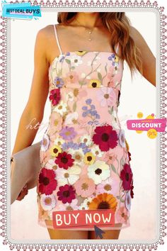 Dream World Floral Applique Adjustable Straps Mini Dress Fitted Floral Patchwork Summer Dress, Spring Sleeveless Dress With Floral Patchwork, Sleeveless Spring Dress With Floral Patchwork, Fitted Pink Dresses With Floral Patchwork, Pink Fitted Dresses With Floral Patchwork, Pink Floral Patchwork Dress For Summer, Pink Floral Patchwork Summer Dresses, Summer Pink Dress With Floral Patchwork, Multicolor Floral Patchwork Dress For Summer