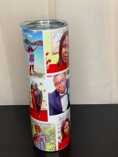 Custom Photo Tumbler | Photo Tumbler | Expressions of GRACE Co. Photo Tumbler Cup, Pictures Of Family, Picture Cups, Photo Tumbler, Tumbler Photos, Edit Photos, Make Pictures, Personalized Tumbler, Custom Tumbler