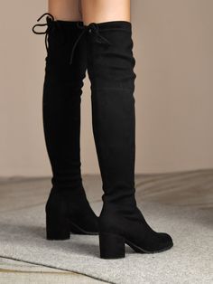 Black          Women Shoes Long Shoes Outfit Women, Black Shoes For Women Classy, Footwear Ideas For Women, Best Boots For Women Fashion, Trendy Boots For Women, Black Shoes Boots, Black Long Boots, Long Boots For Women, Black Shoes For Women