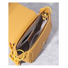 Free U.S. shipping. Style: Commuting , color:Yellow, suite for season：Spring, Summer, Autumn, Winter ，Anniversary, Going out, Hanging out, Material Genuine Leather, Yellow Leather Half-Moon over the Shoulder Bags Acrylic Chain Bags Trendy Yellow Shoulder Bag For Office, Trendy Yellow Office Shoulder Bag, Yellow Crossbody Shoulder Bag With Mobile Phone Pocket, Yellow Mobile Phone Crossbody Shoulder Bag, Yellow Crossbody Shoulder Bag With Phone Pocket, Yellow Office Shoulder Bag With Adjustable Strap, Elegant Yellow Shoulder Bag For Daily Use, Chic Yellow Office Bag, Yellow Rectangular Shoulder Bag With Chain Strap