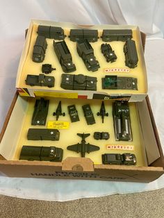 This is a collector's set. All pieces are present and unused. Army Toys, Train Truck, Pushes And Pulls, Pull Toy, No 5, Toy Vehicles, Toys Games, Jeep, Trucks