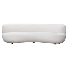 Simone White Curved Sofa - Ornate Home Transitional Sofas, Tufted Upholstered Bed, Contemporary Couches, Modern Sofa Couch, Mid Century Modern Sofa, Swivel Accent Chair, Ornate Furniture, Curved Sofa, White Sofas