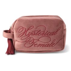 A delightful dash of feminine sass is declared upon the side of this opulent tasseled velvet cosmetic bag that will be your steadfast friend when organizing your personal items. Velvet. Imported. 8.25" x 2.75" x 2.25". Velvet Makeup, Mellow Yellow, Gifts For Men, Pink Bag, Girly Things, Cosmetic Bag, Makeup Bag, Chloe, Gift Set