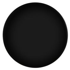 an empty black plate on a white background