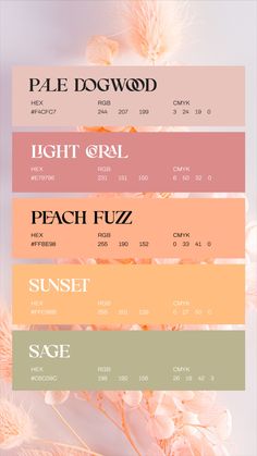 the font and numbers are all in different colors, including pinks, oranges, yellow