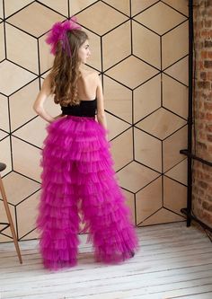 114 Colours Tulle Pants Fluffy Pants Tutu Pants Ruffled Tulle - Etsy Pants Photoshoot, Peach Tulle Dress, Fluffy Pants, Tulle Pants, Photoshoot Gown, Pride 2024, Ruffle Yarn, Wedding Tulle, Festival Mode