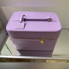 Truly Yellow Beauty Case Never Used From Man Made Leather Great For Makeup And Travel. Travel Makeup Kit, Beauty Case, Travel Makeup, Makeup Case, Makeup Kit, Cosmetic Bags, Purple Gold, Cosmetic Bag, Bag Lady