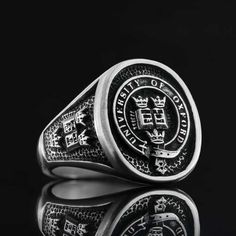 "❥ All of our cargoes are sent by express shipment. Cargoes can be delivered to Europe within 1-2 days after product preparation, to USA and Canada within 2-4 days, to Australia, Asian- Othe American countries and other regions within 3-5 days. Silver Custom College Class Ring, School Ring, Signet Ring, Graduation Ring, Personalized Ring, High School Class Ring, College Ring How about designing your own ring? ☞ ☞ ☞ ITEM DESCRIPTION ☜ ☜ ☜ * Material : 925 Sterling Silver (stamped) * Weight : Arou Custom Oval Rings For Formal Occasions, Custom Oval Signet Ring For Formal Occasions, Classic Open Signet Ring Collectible, Custom Formal Rings With Polished Finish, Custom Oval Signet Ring With Polished Finish, Luxury Collectible Rings With Engraving Option, Collectible Engraved Open Ring With Polished Finish, Collectible Engraved White Gold Open Ring, Custom Oval Engraved Ring With Polished Finish