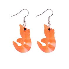 PRICES MAY VARY. Lovely Look:The imitated food earring Looking like the real food. these lifelike dangle earrings add a pop of color perfect for jazzing up your outfit! Adorable and Charming:Designed with creative lifelike food, showing your vitality, make you more conspicuous, help you draw large attention. Cute orange keep you look so sweet! Exquisite Workmanship:Made of high quality alloy and resin. Non-toxic and lightweight, durable and hard to leave a scratch, not easy to slip off and last Shrimp Earrings, Silly Earrings, Weird Earrings, Apple Earrings, Sweet Jewelry, Food Earrings, Fruit Earrings, Food Jewelry, Statement Drop Earrings