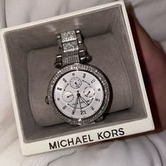 Michael Kors Watch All Rhinestone Battery Works Has All Diamonds Never Worn Has Links Comes With Box Silver Watches With Pave Setting For Anniversary, Elegant Diamond Watches With Rhinestones, Luxury Watches With Rhinestones Round Dial, Luxury Watches With Rhinestones, Formal Watches With Rhinestones, Luxury Crystal Watch With Rhinestones, Silver Diamond Watch With Crystal, Elegant Crystal Diamond Watch With Diamond Hour Markers, Elegant Round Diamond Watch With Crystal Accents