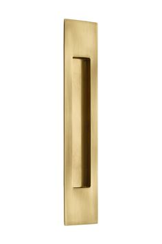 a gold door handle on a white background