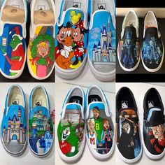 Listing for Custom Vans - Etsy Custom Slip On Vans, Custom Painted Vans, Upcycle Shoes, Sharpie Shoes, Custom Vans Shoes, Painted Shoes Diy, Custom Sneakers Diy, Painted Vans, Slip On Vans