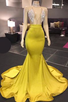 Ballbella custom made this Chic Yellow Sleeveless Crystals Sheer Tulle Prom Dresses New Arrival for womens in all shape. We offer worldwide free shipping also with special offers. White Prom Dresses, Prom Dress Long, Luxurious Dresses, Prom Dresses Long Mermaid, Mermaid Prom Dress, V Neck Prom Dresses, Backless Prom Dresses, Prom Dresses Online, Tulle Prom Dress