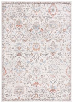 Safavieh Cornelia 294 Power Loomed 100% Polypropylene Transitional Rug Ivory / Multi CRN294B-9 Classic Rug, Transitional Rug, Classic Rugs, Transitional Rugs, Ivory Rug, Power Loom, Rug Design, Colour Tone, Floor Coverings