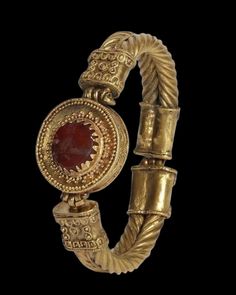 Ancient Greek Bracelet, Greek Bracelet, Garnet Bracelet, Bangles Jewelry Designs