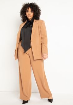 The 365 Suit Straight Leg Pant | Eloquii Plus Size Suits, Plus Size Blazer, Straight Leg Pant, Under Pants, Plus Size Pants, Swimsuits For All, Women's Wardrobe, Pants Straight, Straight Leg Pants