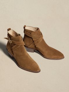 Stella Suede Boot | Banana Republic Brown Suede Chelsea Boots, Stacked Heel Boots, Womens Suede Boots, Slouchy Boots, Suede Chelsea Boots, Rugged Style, Black Boots Tall, Suede Block Heels, Block Heel Boots