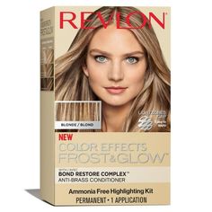 Skip the salon and create custom highlights at home using our all-in-one highlighting kit! Create more precise blonde looks with the help of our easy-to-use LightZones Cap and Hook. This highlighting kit is formulated with Bond Restore Complex, an anti-breakage technology that causes less damage after achieving subtle or dramatic highlights. Finish your custom highlights hair journey with our violet-pigmented conditioner to banish brassy blonde tones. Choose the ammonia & paraben free shade to c Highlights At Home, Dramatic Highlights, Blonde Looks, At Home Highlights, Brassy Blonde, Revlon Color, Blonde Tones, Highlights Hair, Grey Hair Color