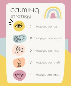 This calming strategy utilizes the power of your five senses to help you unwind and find inner peace. Through touch, smell, taste, sight, and sound, this tool guides you on a journey of mindfulness and self-discovery. Whether you're feeling stressed, anxious, or simply looking to enhance your well-being, this tool offers a holistic approach to finding serenity in your daily life. Elevate your mindfulness practice and embrace a more serene lifestyle with this unique tool that harmoniously combines sensory experiences to nurture your mind, body, and soul. Experience the transformative power of mindfulness and cultivate a deeper sense of calmness through the therapeutic use of your senses. Mindfulness Practice Ideas, Calming Techniques For Adults, How To Practice Mindfulness, Counseling Worksheets, Mindfulness Practices, Calming Techniques, Practicing Mindfulness, Calming Strategies