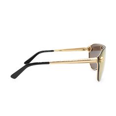 Versace frameless aviator sunglasses with mirrored gold lenses, gold Medusa head studs, and fluted metal arms. Include case. Brand = Versace Condition = 9/10, like new Material = Metal SKU = 23017-13 Formal Gold Shield Sunglasses With Tinted Lenses, Gold Tinted Shield Sunglasses For Formal Occasions, Formal Gold Tinted Shield Sunglasses, Gold Rimless Sunglasses With Tinted Lenses, Classic Gold Shield Sunglasses With Uva Protection, Gold Rimless Shield Sunglasses With Polarized Lenses, Luxury Gold Aviator Sunglasses With Tinted Lenses, Gold Aviator Shield Sunglasses With Uv Protection, Gold Aviator Sunglasses With Gradient Lenses For Formal