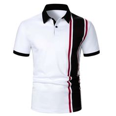 Season:Summer; Fabric:Polyester; Sleeve Length:Short Sleeve; Look After Me:Washable,Wet and Dry Cleaning; Gender:Men's; Style:Basic,Fashion,Comfortable; Elasticity:Micro-elastic; Tops Type:Golf Shirt,Polo Shirt; Occasion:Holiday,Casual; Fit Type:Regular Fit; Pattern:Color Block; Design:Button; Neckline:Classic; Listing Date:03/21/2023; Bust:; Length:; Shoulder Width: Block Button, Basic Fashion, Polo Classic, White Polo Shirt, Style Comfortable, Fashion Comfortable, White Polo, Style Basic, Sleeve Fashion