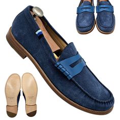 #3 New Blu Scarpa Model: La Lino College Designer Penny Loafer Handcrafted In Italy Original Msrp: $575 Color: Blue Us Men's Size: 15 Bottom Sole Measurements (Approx) Heel To Toe: 13.1 In Widest Spot: 4.4 In ==Honest Condition Report== Appears New Without Box, Unworn Uppers: 10/10 Linings: 10/10 Outsoles: 10/10 You’ll Always Look Smart In Our La Lino College Loafer, Designed To Be Worn All Year Long At Almost Any Occasion. This Modern Loafer Is Made To Match Your Most Comfortable And Cool Summe Blue Dress Shoes, Shoe Tree, Summer Styles, Penny Loafer, Cool Summer, Us Man, Penny Loafers, Luxury Shoes, Blue Dress