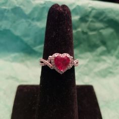 Sterling Silver Red Heart Lab Created Ruby Ring Size 7 Lab Created Ruby, Lab Created White Sapphire 1.46 Ctw Ring Size 7 New With Tags! Comes In Gift Box. Fast Shipping From A Non-Smoking Home. I Sell Only New Or Like New Items Unless Specifically Noted. I Am Always Happy To Bundle Or Combine Shipping. Check Out My Other Items. Check Out My Many Jewelry Items! Posh Ambassador Since 2018 Red Round Jewelry For Valentine's Day, Valentine's Day Heart-cut Heart Beads Jewelry, Ruby Jewelry For Anniversary On Valentine's Day, Red Heart Ring For Valentine's Day, Valentine's Day Red Ruby Ring, Valentine's Day Red Birthstone Ring, Sterling Silver Red Ruby Promise Ring, Promise Ruby Ring In Sterling Silver, Red Heart Shaped Ruby Promise Ring