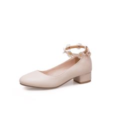 Heel Height: 3 cm Platform Height: - cm Color:white,pink,beige Size:34,35,36,37,38,39,40,41,42,43,44,45 Size Note: We send CN size, if your foot is a little wide and fat, we suggest you choose 1 size larger. Size Guide: Euro/CN 34 = US 3 = 22cm (Foot width=8-8.5cm) Euro/CN 35 = US 4 = 22.5cm (Foot width=8.5cm) Euro/CN 36 = US 5 = 23cm (Foot width=8.5-9cm Euro/CN 37 = US 6 = 23.5cm (Foot width=9cm) Euro/CN 38 = US 7 = 24m (Foot width=9-9.5cm) Euro/CN 39 = US 8 = 24.5cm (Foot width=9.5cm) Euro/CN Beige Round Toe Court Shoes For Spring, Spring Beige Flat Heel Court Shoes, Spring Beige Court Shoes With Flat Heel, Cream Round Toe Court Shoes For Spring, Pink Block Heel Court Shoes For Spring, Beige Round Toe Court Shoes For Summer, Feminine Block Heel Wedding Shoes For Spring, Beige Round Toe Wedding Shoes For Spring, Beige High Heel Court Shoes For Spring