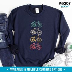 RETRO BICYCLE ★ UNISEX TSHIRT, WOMENS’ TEE, LONG SLEEVE SHIRT, TANK TOP, CREWNECK SWEATSHIRT JUMPER, HOODIE PULLOVER SWEATER ★ Retro Bicycle, Retro Bike, Cycling Gifts, Bike Shirts, Hoodie Pullover, Tank Top Long Sleeve, Unisex Tshirt, Favorite Shirts, Pullover Sweater