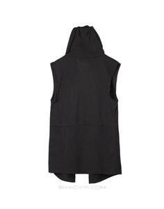 Black sleeveless jacket | Techwear Black Sleeveless Jacket, Techwear Ninja, Techwear Cyberpunk, Techwear Jacket, Techwear Outfits, Technical Clothing, Futuristic Style, Personal Belongings, Urban Looks