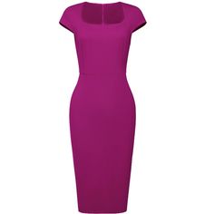 This dress can be a perfect addition to almost any outfit from formal to daily wear, great for work, meetings, office, businesses, work, parties, cocktails, weddings, casual, daily dressing, etc. Pair with high heels for a chic office look. Comfortable and versatile, this pencil dress is perfect on its own or as a layer under a blazer. Elegant Fitted Midi Dress In Solid Color, Elegant Fitted Solid Color Midi Dress, Elegant Solid Color Sheath Bodycon Dress, Elegant Sheath Bodycon Dress In Solid Color, Fitted Solid Color Office Dresses, Solid Color Knee-length Bodycon Office Dress, Knee-length Solid Color Bodycon Office Dress, Knee-length Solid Color Bodycon Dress For Office, Solid Color Sheath Dress For Office