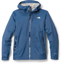 Made with 100% recycled fabrics and a packable design that makes it easy to toss in your pack  the men's The North Face Alta Vista jacket will be your go-to hiking shell when rain is in the forecast. Blue Functional Waterproof Windbreaker, Functional Blue Waterproof Windbreaker, Waterproof Blue Outerwear For Outdoor Work, Blue Functional Outerwear For Outdoor Work, Functional Blue Outerwear For Outdoor Work, Blue Waterproof Windbreaker For Travel, Blue Nylon Outdoor Raincoat, Blue Waterproof Raincoat For Outdoor Activities, Blue Nylon Raincoat For Outdoor