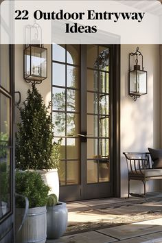 Elevate your outdoor entryway with reflective elements, amplifying natural light and creating the illusion of space Outdoor Entryway Ideas, Entryway Design Ideas, Entryway Design, Outdoor Entryway, Entry Way Design, Entryway Ideas, Front Entry, First Impression, Curb Appeal