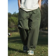 Summer Outdoor Tapered Straight Cargo Pants Fabric: 100%Cotton Size: S, M, L, XL, Style: Cargo Pants Pants Type: Wide Leg Pants Multiple Color Selections: Black, Khaki, Army Green  Season: Spring, Fall, Summer Casual Summer Cargo Pants For Outdoor, Baggy Bottoms With Patch Pockets For Outdoor Activities, Urban Style Summer Outdoor Bottoms, Full Length Cotton Cargo Pants For Outdoor, Outdoor Cotton Pants With Cargo Pockets, Casual Cotton Parachute Pants For Outdoor, Long Pants Bottoms With Patch Pockets For Outdoor Activities, Urban Style Baggy Bottoms For Outdoor Activities, Baggy Urban Bottoms For Outdoor Activities