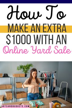 Best Online Yard Sale Tips To Make Extra Money Garage Sale Pricing Guide, Yard Sale Tips, Yard Sale Hacks, Yard Sale Organization, Garage Sale Organization, Online Garage Sale, Online Yard Sale, Virtual Garage Sale