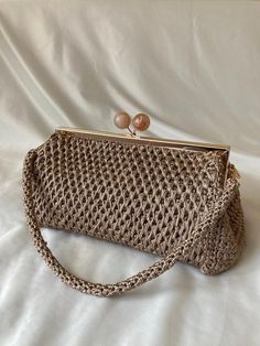 The complementary piece will make you more stylish on your special days.  crochet bag, knitted, gold, bronze, women's gift for her, shoulder, handmade, women's purse, brown, avangarde SIZE Width: 30cm (11.81'') Height: 14cm (5.51'') Depth: 19cm (7.48'') Elegant Brown Straw Tote Bag, Elegant Handwoven Brown Straw Bag, Elegant Brown Handwoven Straw Bag, Elegant Brown Woven Shoulder Bag, Elegant Brown Straw Bag For Travel, Elegant Woven Crochet Bag In Natural Color, Beige Woven Party Bag, Elegant Handwoven Brown Shoulder Bag, Handmade Brown Handheld Evening Bag