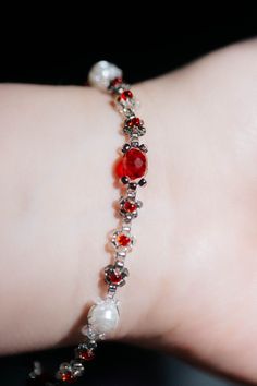 Crimson Embrace Astarion Handmade Bracelet Vampire Themed BG3 Inspired Daisy Bead Bracelets - Etsy Vampire Bracelet, Bracelets Etsy, Dark Blood, Bead Bracelets, Pittsburgh Pa, Handmade Bracelet, Handmade Bracelets, Pittsburgh, Beaded Jewelry