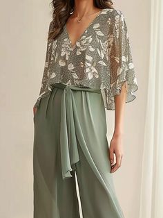 Pantsuit Outfit, Top With Pants, Tie Waist Pants, Casual Summer Tops, Holiday Party Outfit, Suit Set, Casual Sets, Clothing Size Chart, Womens Clothing Sizes