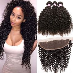 Brand Beauty Forever About this item Hair Material: 7A Grade High Quality 100% Malaysian Human Virgin Hair Hair Color: Natural color, can be dyed and bleached. Hair Weight: 60-80g/pc (frontal) +95-100g/pc (bundle) Hair Quality: Soft, thick and healthy ends. Can be restyled as your own hair. Please stretch the hair to be STRAIGHT and then measure. Fast shipping, fulfilled by Amazon. Jerry Curl Hair, Curly Hair Weave, Malaysian Curly Hair, Curly Weave, Remy Human Hair Weave, Curly Weave Hairstyles, Lace Frontal Closure, Frontal Hairstyles