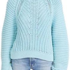 Sweet Heart Sweater Turtleneck Knitted Fits Xs-M Sweater Turtleneck, Heart Sweater, Oversize Knit, Blue Sweater, Free People Sweaters, Fp Movement, Beige Sweater, Free People Sweater, Mock Neck Sweater