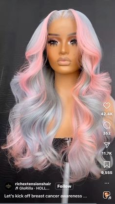 Teenage Hairstyles, Pink Ombre Hair, Glamour Hair, Beautiful Black Hair, Box Braids Hairstyles For Black Women, Cute Box Braids Hairstyles, Beautiful Hair Color