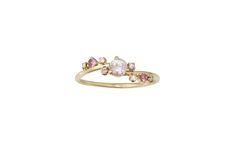 Limited Edition Organic Crossover Pink Sapphire and Diamond Ring – WWAKE Sapphire And Diamond Ring, Stacking Rings, Pink Sapphire, Wedding Stuff, Rose Gold Ring