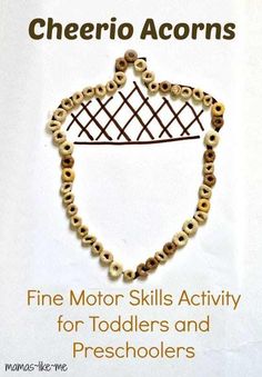 a poster with the words, fine motor skills activity for toddlers and preschoolers