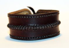 Unique Leather Bracelet! Very comfortable & easy to wear. You can adjust the size, suitable for all size. Probably about 3 centimeters wide.  High quality leather item! Made in Latvia  If you have some questions please write. Adjustable Leather Cuff Bracelet Hand-stitched, Handmade Distressed Brown Leather Bracelets, Adjustable Hand-stitched Leather Cuff Bracelet, Adjustable Brown Hand-stitched Cuff Bracelet, Brown Hand-stitched Leather Bracelet, Brown Hand-stitched Cuff Bracelet, Hand-stitched Brown Cuff Bracelet, Handmade Brown Leather Wristband, Brown Leather Wristband With Sweatband